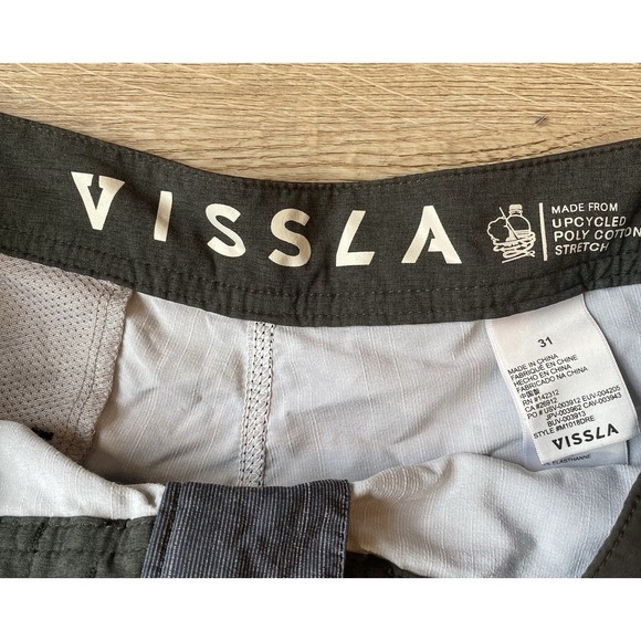 Vissla Boardshorts Mens Size 31 Bathing Suit Swim‎ Surf Blue - Picture 5 of 7